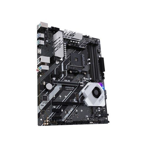 Asus PRIME X570-P Processor family AMD, Processor socket AM4, DDR4, Memory slots 4, Supported hard disk drive interfaces M.2, Number of SATA connectors 6, Chipset AMD X, ATX