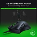 Razer DeathAdder V2 Gaming Mouse, Optical, 20 000 DPI, RGB LED light, Black