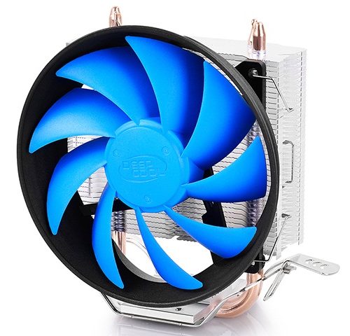 Deepcool “Gammaxx 200T” universal cooler, 2 heatpipes, 120mm PWM fan,  Intel Socket LGA115X / 775, 95 W TDP and AMD Socket FMxx/AMxx, 100W TDP  Cooler