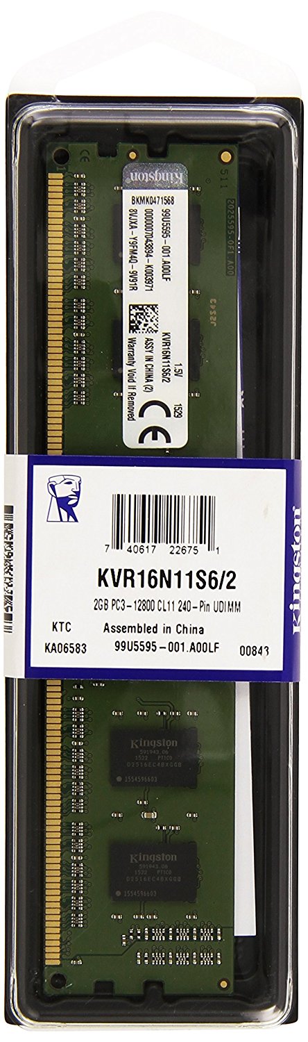 Kingston 4 GB, DDR3, 1600 MHz, PC/server, Registered No, ECC No