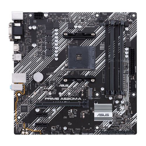 Asus PRIME A520M-A Memory slots 4, Processor family AMD, Micro ATX, DDR4, Processor socket AM4, Chipset AMD A