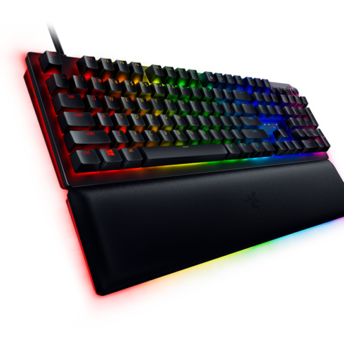 Razer Huntsman V2, Optical Gaming Keyboard, RGB LED light, US, Black, Wired