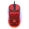Arozzi Favo Ultra Light Gaming Mouse, RGB LED light, Red/Black, Gaming Mouse