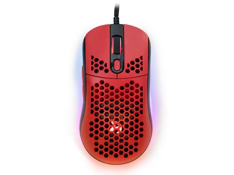Arozzi Favo Ultra Light Gaming Mouse, RGB LED light, Red/Black, Gaming Mouse