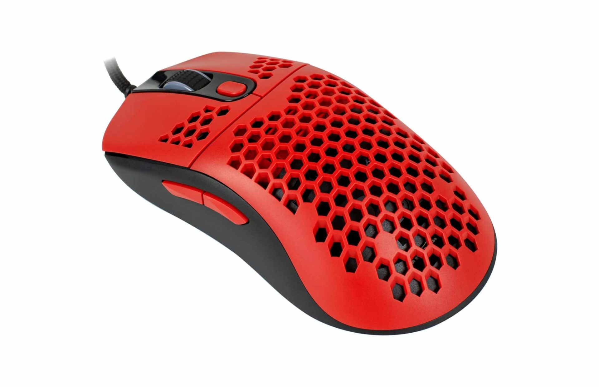 Arozzi Favo Ultra Light Gaming Mouse, RGB LED light, Red/Black, Gaming