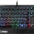 MSI VIGOR GK20 Gaming keyboard, RGB LED light, US, Wired, Black