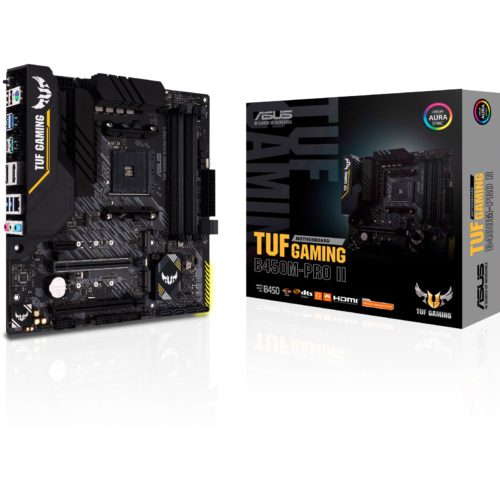 Asus TUF Gaming B450M-Pro II Memory slots 4, Number of SATA connectors 6 x SATA III, max 128GB, Chipset AMD B, Processor family AMD, Micro ATX, DDR4, Processor socket AM4