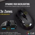 Corsair IRONCLAW RGB WIRELESS Wireless / Wired, 18000 DPI, Wireless connection, Rechargeable, Black