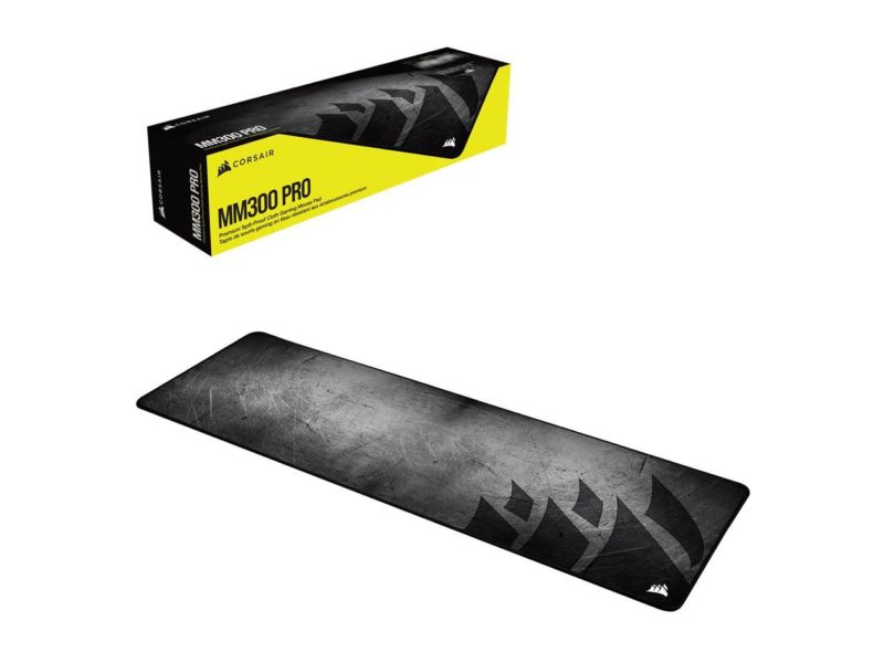 Corsair Premium Spill-Proof Cloth Gaming Mouse Pad MM300 PRO 930 x 300 x 3 mm, Medium Extended, Black/Grey