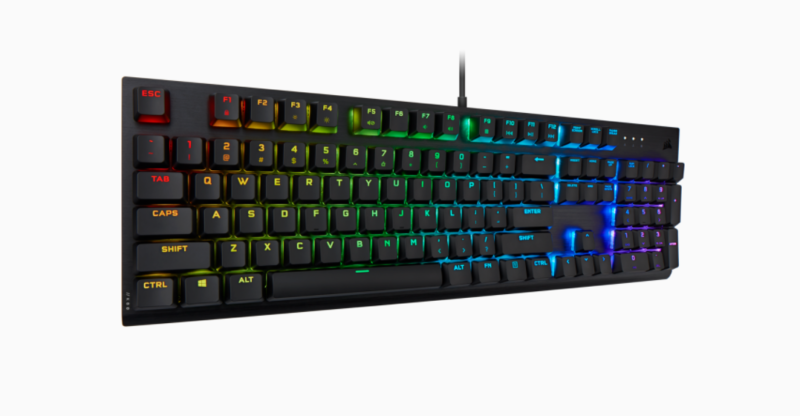 Corsair K60 RGB PRO Mechanical Gaming Keyboard, RGB LED light, NA, Wired, Black