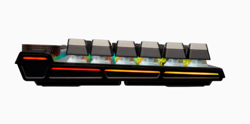 Corsair Mechanical Gaming Keyboard K100 RGB Optical NA, Wired, Black/Red