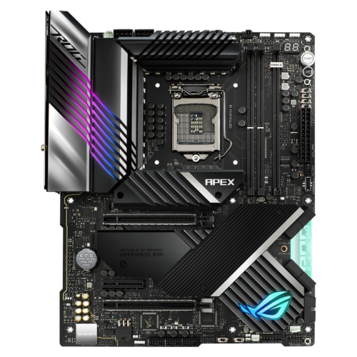 Asus ROG MAXIMUS XIII APEX Processor family Intel, Processor socket LGA1200, DDR4, Memory slots 2, Supported hard disk drive interfaces M.2, SATA, Number of SATA connectors 8, Chipset Intel Z, ATX