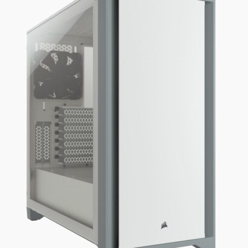 Corsair Tempered Glass Mid-Tower ATX Case 4000D Side window,  Mid-Tower, White, Power supply included No, Steel, Tempered Glass, Plastic