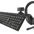 KEYBOARD +MOUSE OPT.+HEADSET/OFFICE BUNDLE 4IN1 24040 TRUST