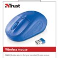 MOUSE USB OPTICAL WRL PRIMO/BLUE 20786 TRUST