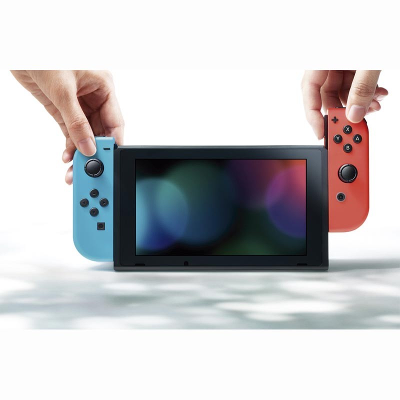 Nintendo Switch with Neon Red and Blue Joy-Con – Updated Version