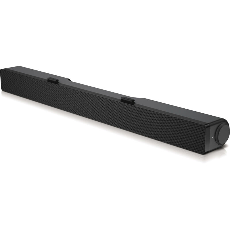 Dell Stereo Soundbar  AC511M Speaker type Sound bar – stereo – 2 – active, Mini-phone stereo 3.5 mm; USB 2.0, Black, 2.5 W