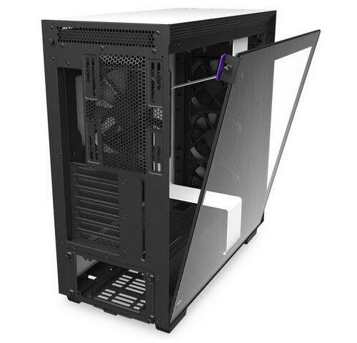 NZXT H710  Side window, White/Black, ATX, Power supply included No
