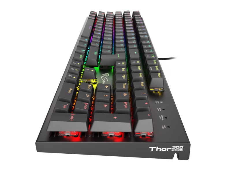 Genesis THOR 300 Gaming keyboard, RGB LED light, US, Black, Wired