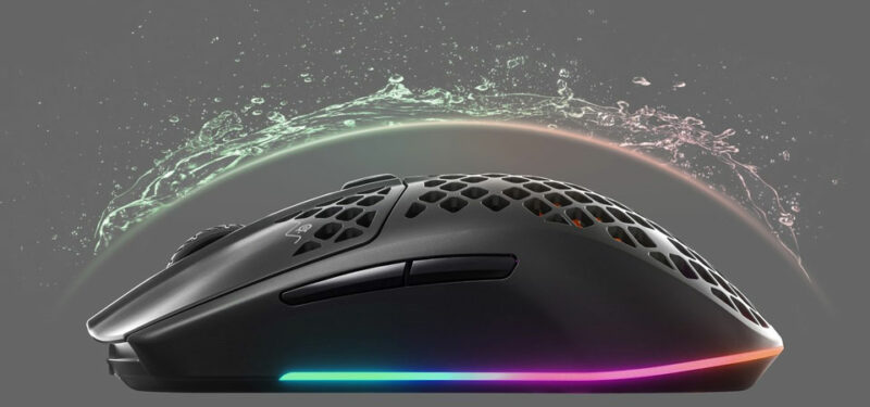 SteelSeries Gaming Mouse Aerox 3, Optical, RGB LED light, Black, Wireless