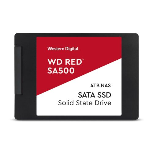 SSD|WESTERN DIGITAL|Red|4TB|SATA 3.0|Write speed 530 MBytes/sec|Read speed 560 MBytes/sec|2,5″|TBW 2500 TB|MTBF 2000000 hours|WDS400T1R0A