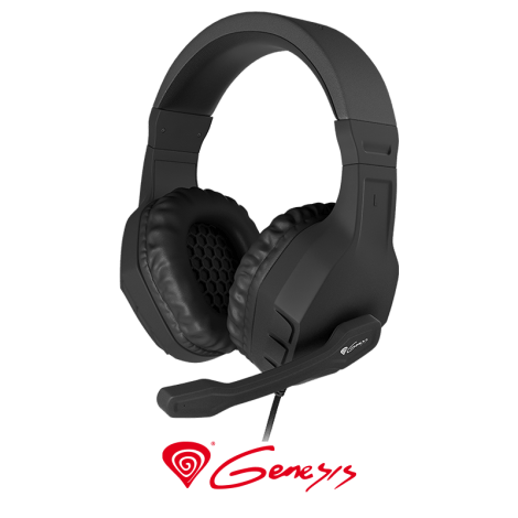 Genesis  Gaming Headset Argon 200, 2 x 3 pin 3,5 mm stereo mini-jack, NSG-0902, Black, Wired, Built-in microphone