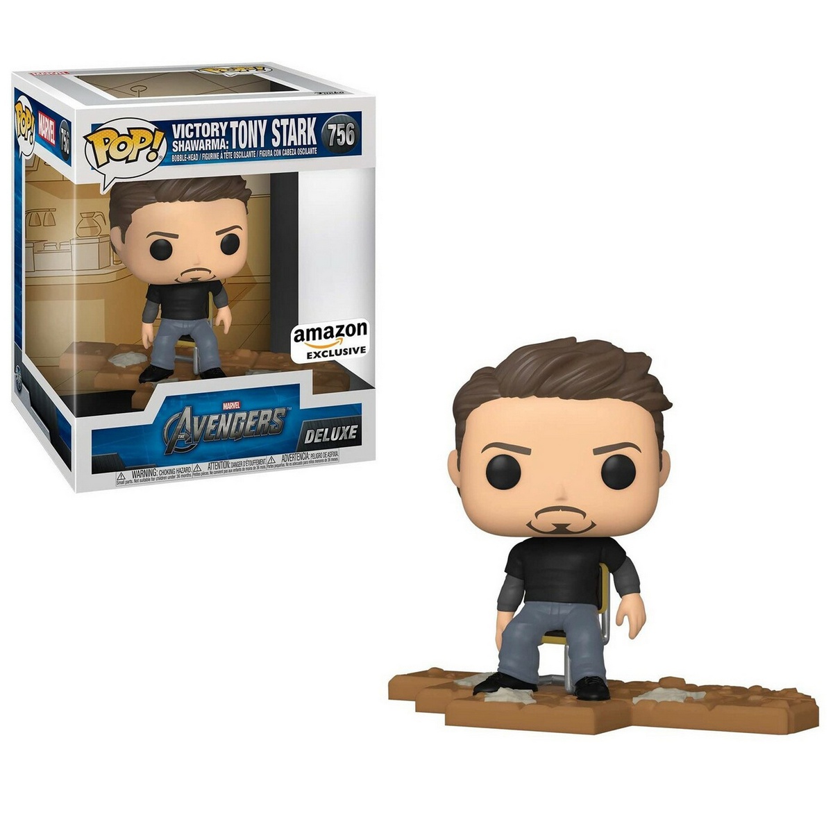 POP! Marvel: Avengers: Victory Shawarma – Tony Stark Deluxe Vinyl Bobble-Head