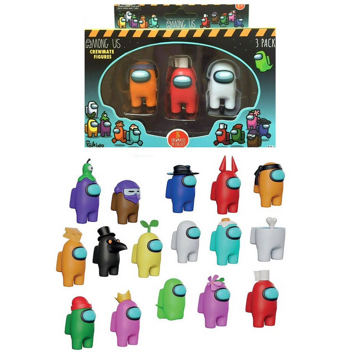 Among Us – Crewmate Mini Figures 3-Pack (Random)