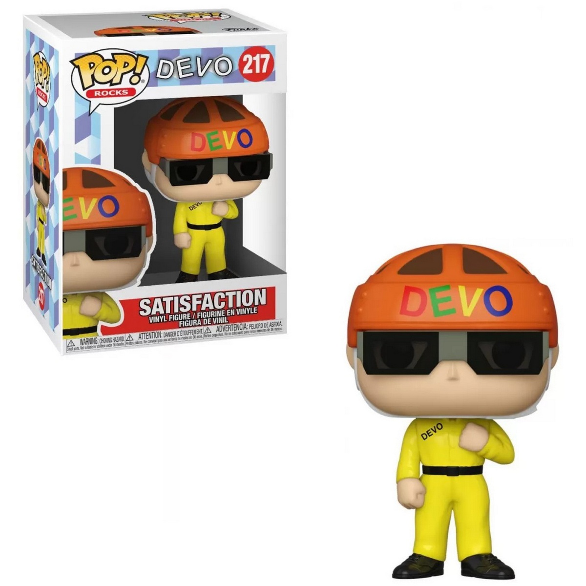 POP! Rocks: Devo – Satisfaction (Yellow Suit) #217 Vinyl Figure