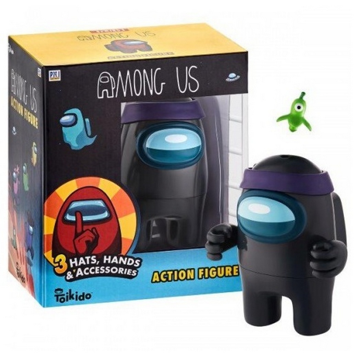 Among Us – Action Figures 1-Pack + 3 Hats (Random), 11cm