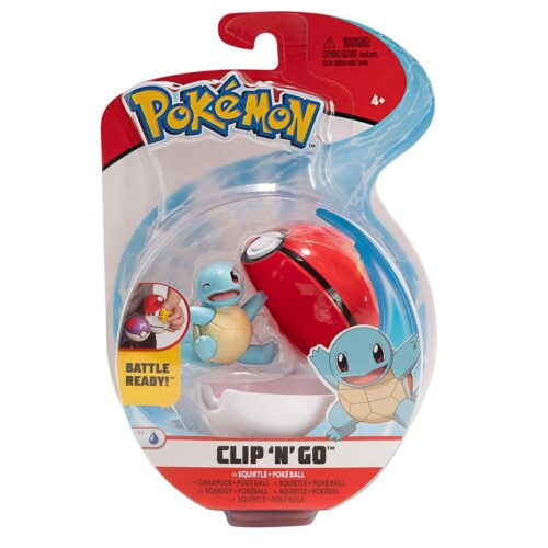 Pokemon: Clip ‘N’ Go – Squirtle + Poke Ball (Wave 8), Series 3