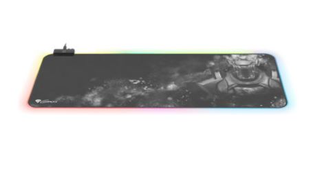Genesis Boron 500 RGB Black, Gaming mouse pad, Fabric / Rubber, XXL-size, 300 x 800 x 4 mm