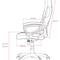 Arozzi Gaming Chair, Enzo Woven Fabric, Black