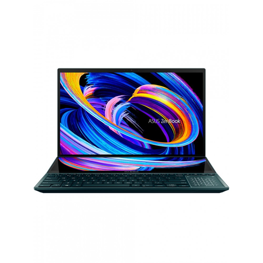 Asus ZenBook Pro Duo  UX582LR-H2004T Celestial Blue, 15.6 “, OLED, Touchscreen, 4K, 3840×2160 pixels, Glossy, Intel Core i7, 10870H, 16 GB, DDR4, SSD 1000 GB, NVIDIA GeForce RTX 3070, GDDR6, 8 GB, No ODD, Windows 10 Home, 802.11ax, Bluetooth version 5.0, Keyboard language English, Keyboard backlit, Warranty 24 month(s), Battery warranty 12 month(s)
