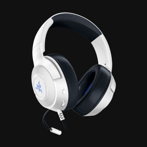 Razer Kraken X PlayStation Gaming headset, On-ear, Microphone, White, Wired