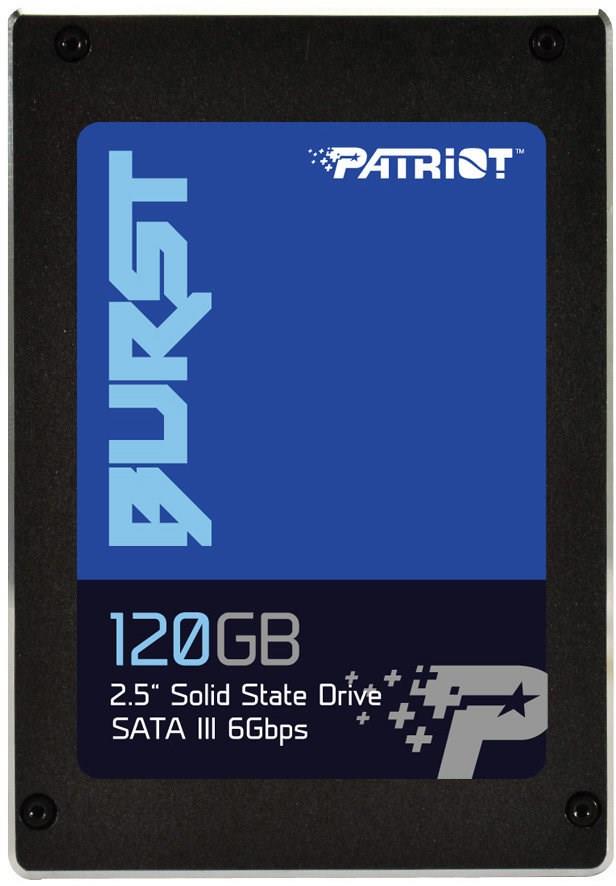 SSD|PATRIOT|Burst|120GB|SATA 3.0|Write speed 540 MBytes/sec|Read speed 560 MBytes/sec|2,5″|MTBF 2000000 hours|PBU120GS25SSDR