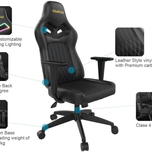 Private: Gamdias Gaming Chair, ACHILLES E3 L, Black/Blue