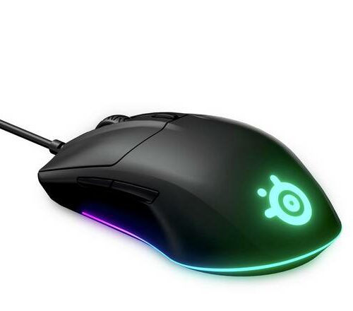 SteelSeries Rival 3 Gaming Mouse, Wired, Black