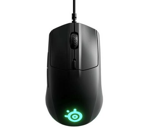 SteelSeries Rival 3 Gaming Mouse, Wired, Black