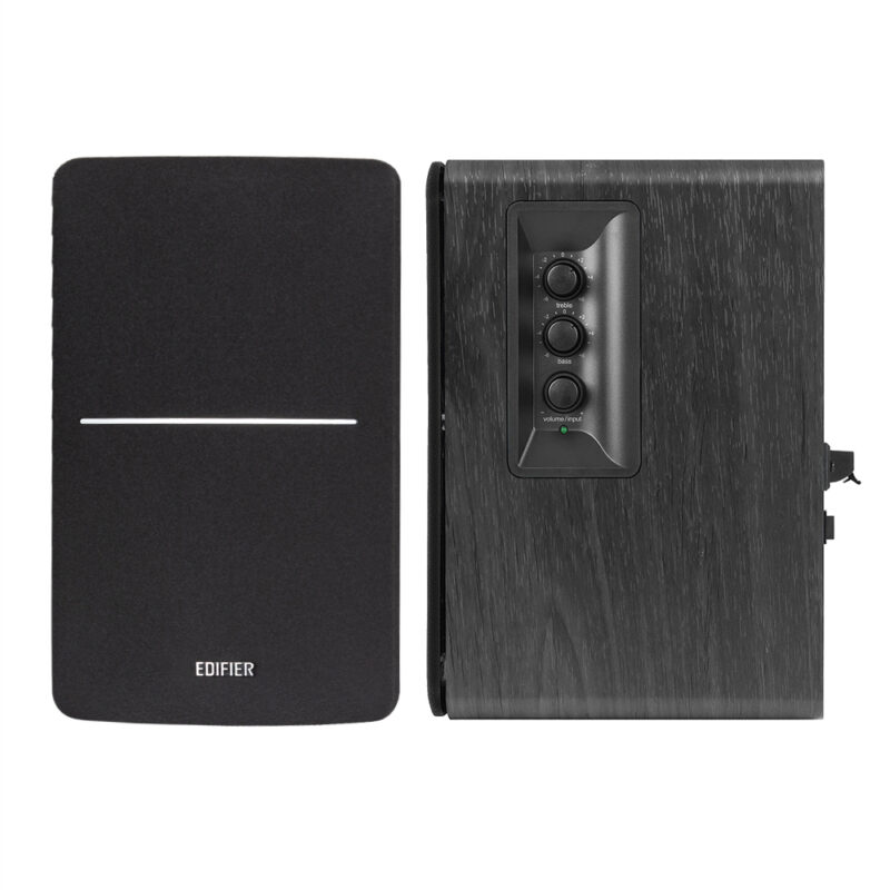 Edifier Powered Bluetooth Bookshelf Speakers R1280DBS Black, Bluetooth, Wireless connection